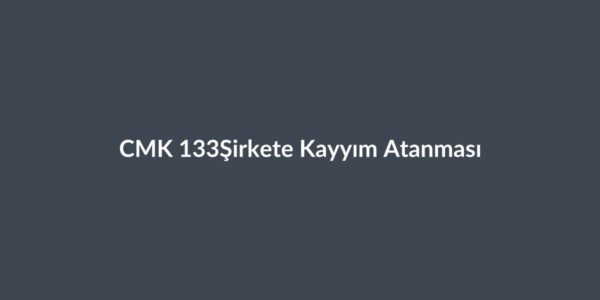 CMK 133 şirket yönetimi için kayyım tayini ve şirket ortaklarının hakları
