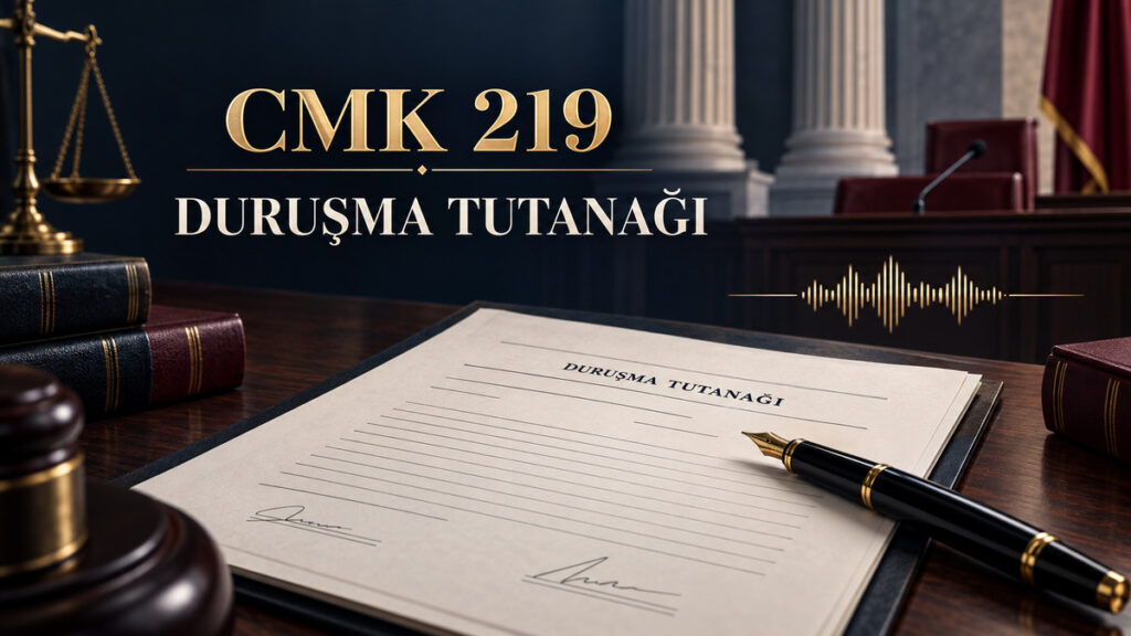 CMK 219 duruşma tutanağı ve imza şartları