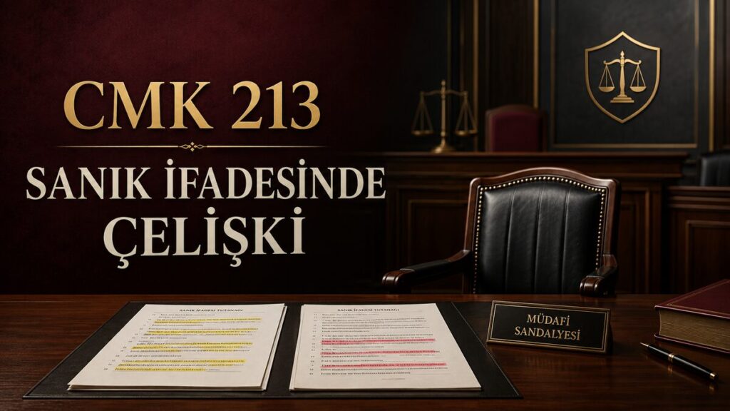 CMK 213 sanığın önceki ifadesi ve müdafi huzuru